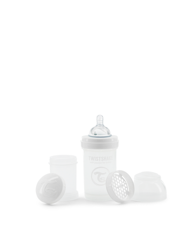 Twistshake pretkoliku pudele 180ml White
