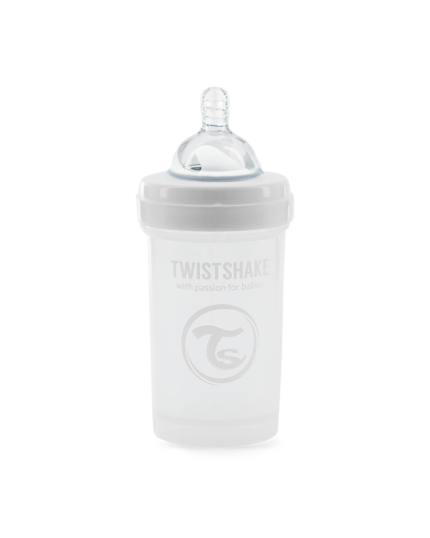 Twistshake pretkoliku pudele 180ml White