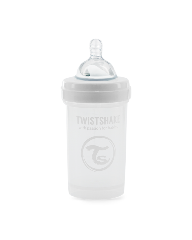 Twistshake pretkoliku pudele 180ml White