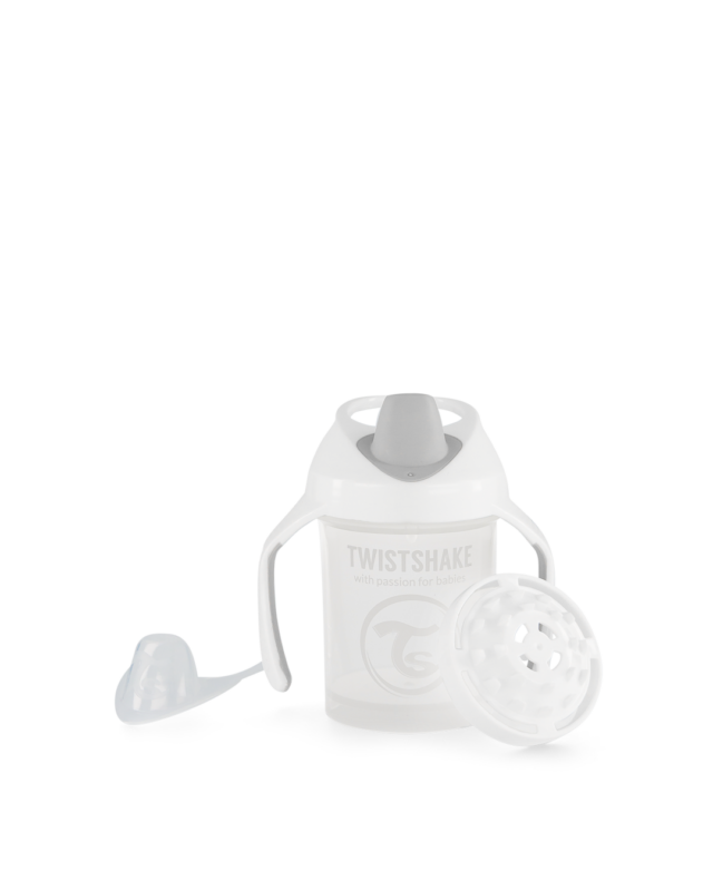 Twistshake mācību krūze Mini 230ml 4M+ White