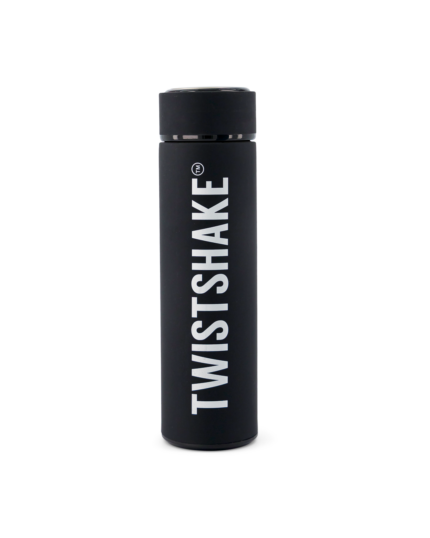 Twistshake dzērienu termoss 420ml Black