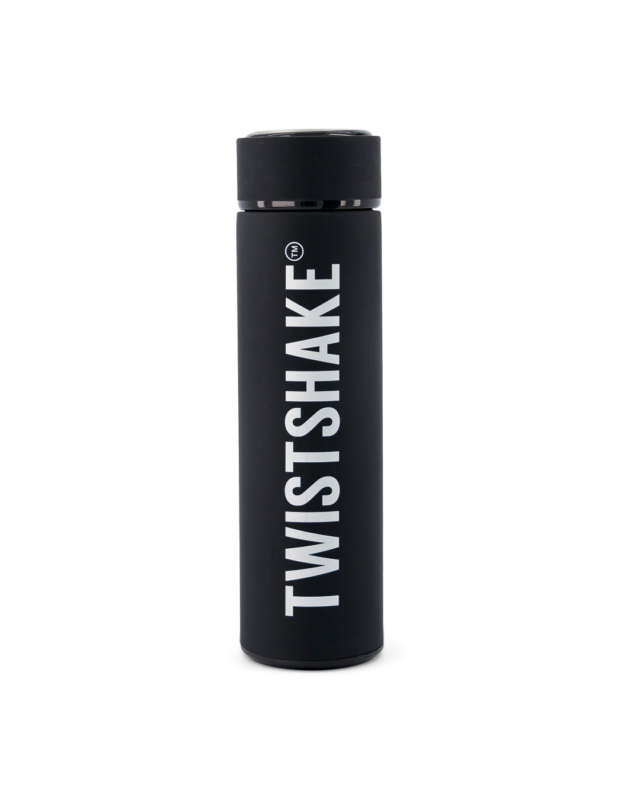 Twistshake dzērienu termoss 420ml Black