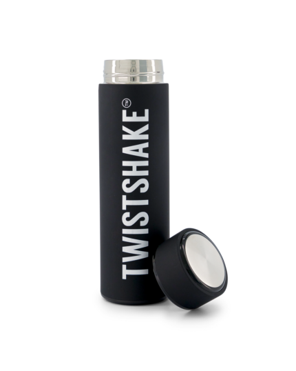 Twistshake dzērienu termoss 420ml Black