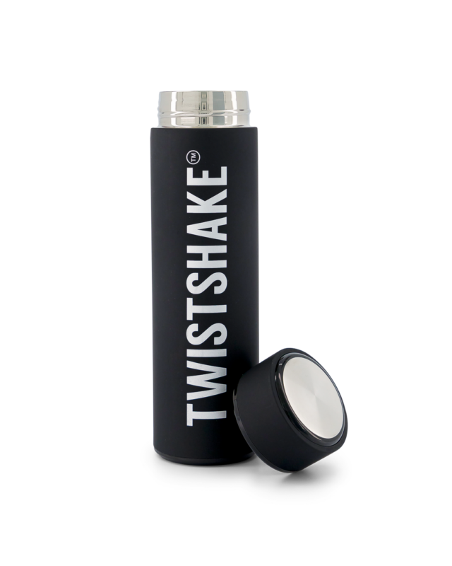 Twistshake dzērienu termoss 420ml Black