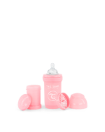 Twistshake pretkoliku pudele 180ml Pastel Pink