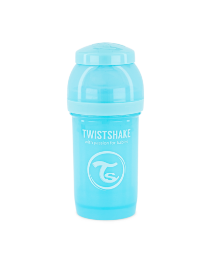 Twistshake pretkoliku pudele 180ml Pastel Blue