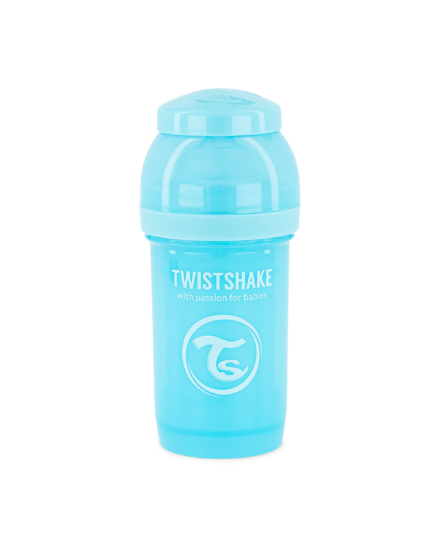 Twistshake pretkoliku pudele 180ml Pastel Blue