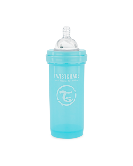 Twistshake pretkoliku pudele 260ml Pastel Blue