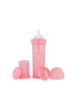 Twistshake pretkoliku pudele 330ml Pastel Pink