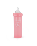 Twistshake pretkoliku pudele 330ml Pastel Pink