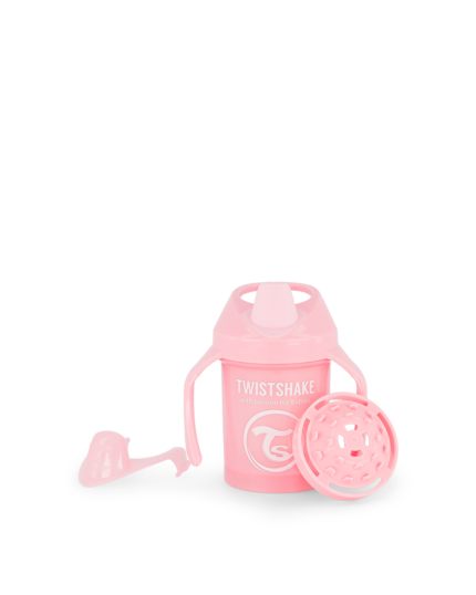 Twistshake mācību krūze Mini 230ml 4M+ Pastel Pink