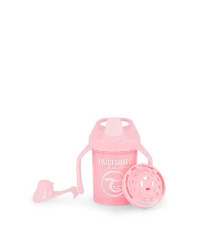 Twistshake mācību krūze Mini 230ml 4M+ Pastel Pink
