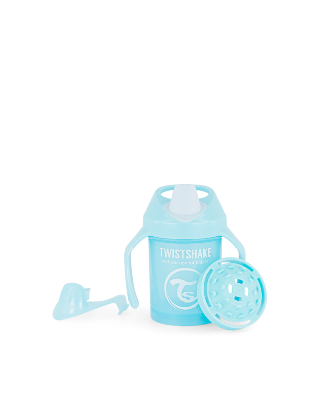 Twistshake mācību krūze Mini 230ml 4M+ Pastel Blue