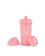Twistshake bērnu ūdens pudele 360ml 12M+ Pastel Pink