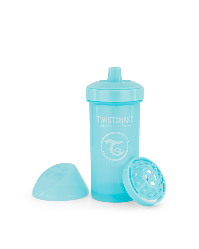 Twistshake bērnu ūdens pudele 360ml 12M+ Pastel Blue