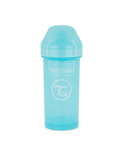 Twistshake bērnu ūdens pudele 360ml 12M+ Pastel Blue