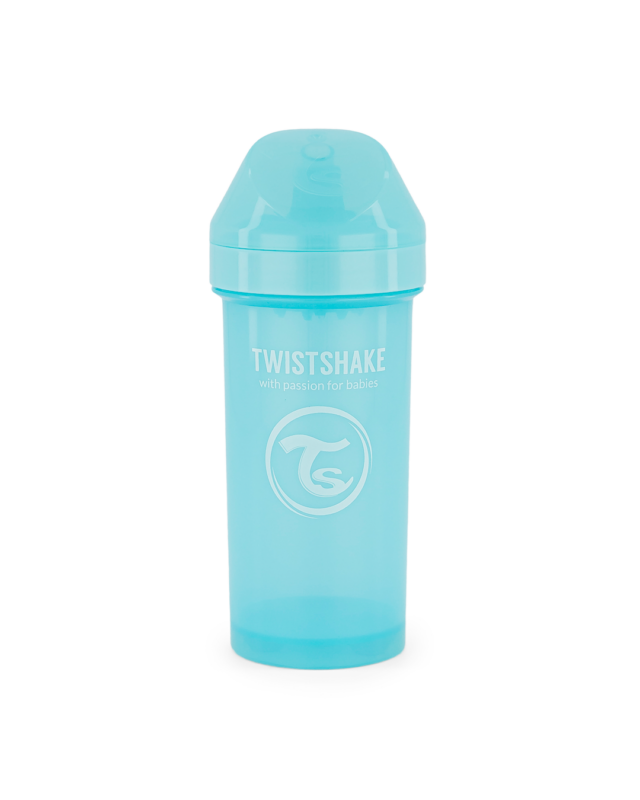 Twistshake bērnu ūdens pudele 360ml 12M+ Pastel Blue
