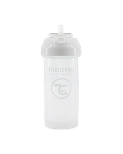 Twistshake pudele ar salmiņu 360ml 6M+ White