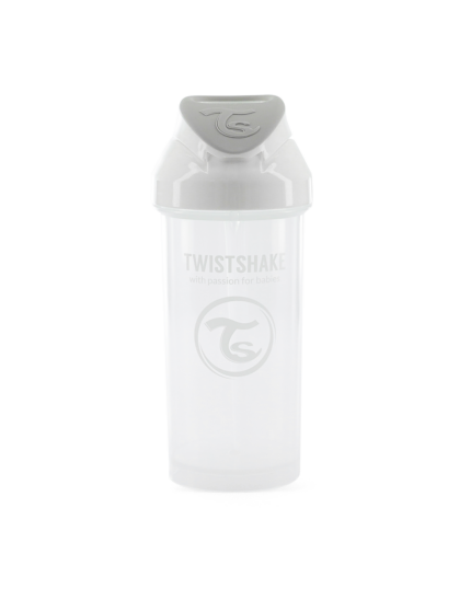 Twistshake pudele ar salmiņu 360ml 6M+ White