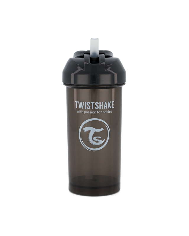 Twistshake pudele ar salmiņu 360ml 6M+ Black