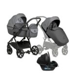 Bērnu rati 3in1 Uno 5 Plus Earth, 022 Grey