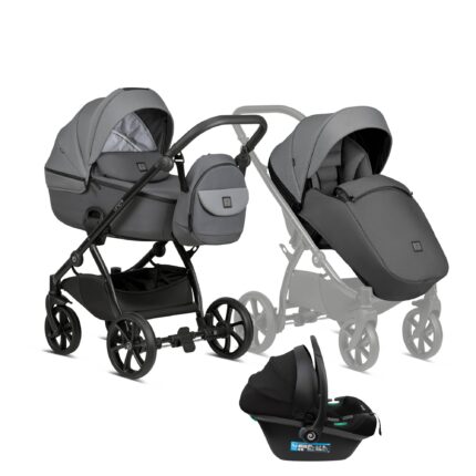 Bērnu rati 3in1 Uno 5 Plus Earth, 022 Grey