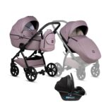 Bērnu rati 3in1 Uno 5 Plus Leather, 035 Mauve