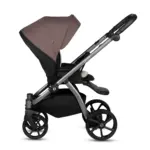 Bērnu rati 3in1 Uno 5 Plus essential 159 cocoa sporta daļa pretēji braukšanas virzienam