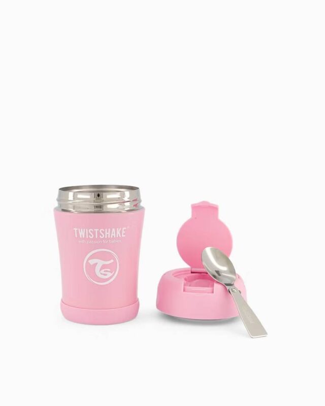 Twistshake pārtikas termoss 350ml Pastel Pink
