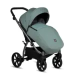 Bērnu rati 3in1 Uno 5 Plus essential 143 menta sporta daļa ar kāju pārsegu