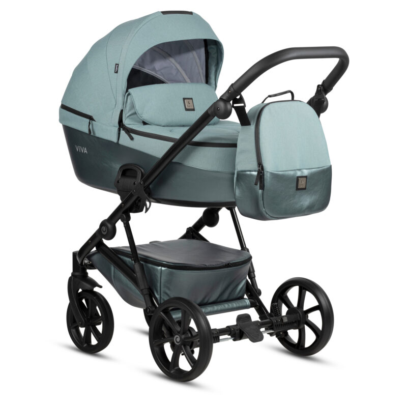 Bērnu rati 3in1 Viva 5 Plus Turquoise 063