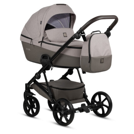 Bērnu rati 3in1 Viva 5 Plus Warm Grey 068