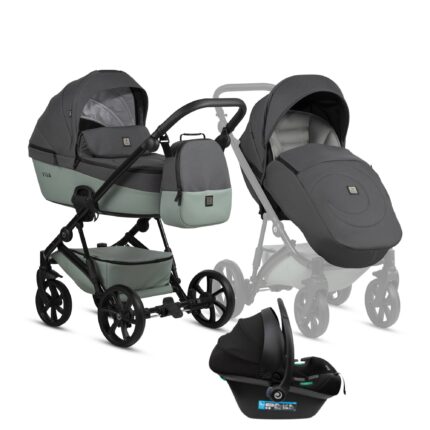 Bērnu rati 3in1 Viva 5 Plus Sage 039