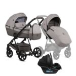 Bērnu rati 3in1 Viva 5 Plus Warm Grey 068