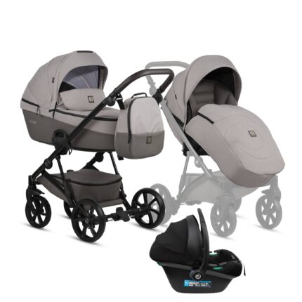 Bērnu rati 3in1 Viva 5 Plus Warm Grey 068