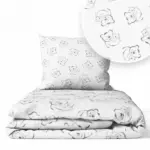 Gultas veļas komplekts 2 daļas, Ankras Bears white