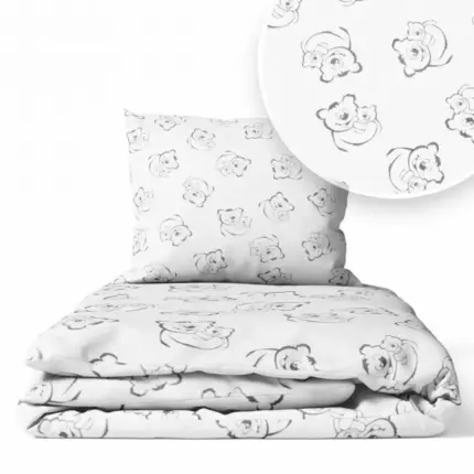 Gultas veļas komplekts 2 daļas, Ankras Bears white