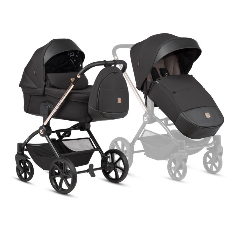 Bērnu rati 2in1 Gio Plus, Nero 135