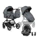 Bērnu rati 3in1 Gio Plus, Grigio 133