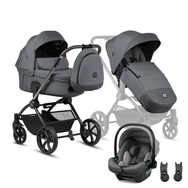Bērnu rati 3in1 Gio Plus, Grigio 133