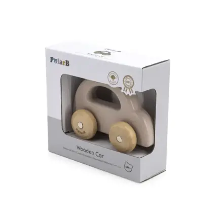 koka automašīna light brown iepakojumā