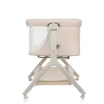 zīdaiņu gultiņa lionelo leonie plus beige sand skats no gala