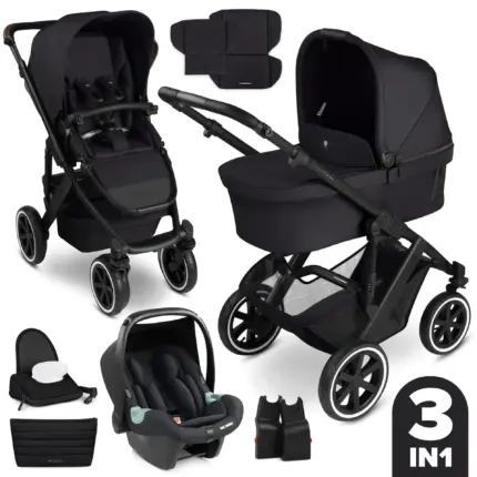 Bērnu rati 3in1 ABC Design Salsa 5 air, Coal