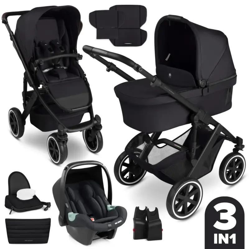 Bērnu rati 3in1 ABC Design Salsa 5 air, Coal