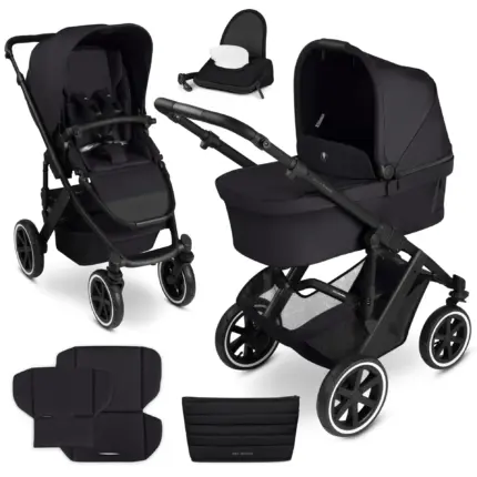 Bērnu rati 2in1 ABC Design Salsa 5 air, Coal