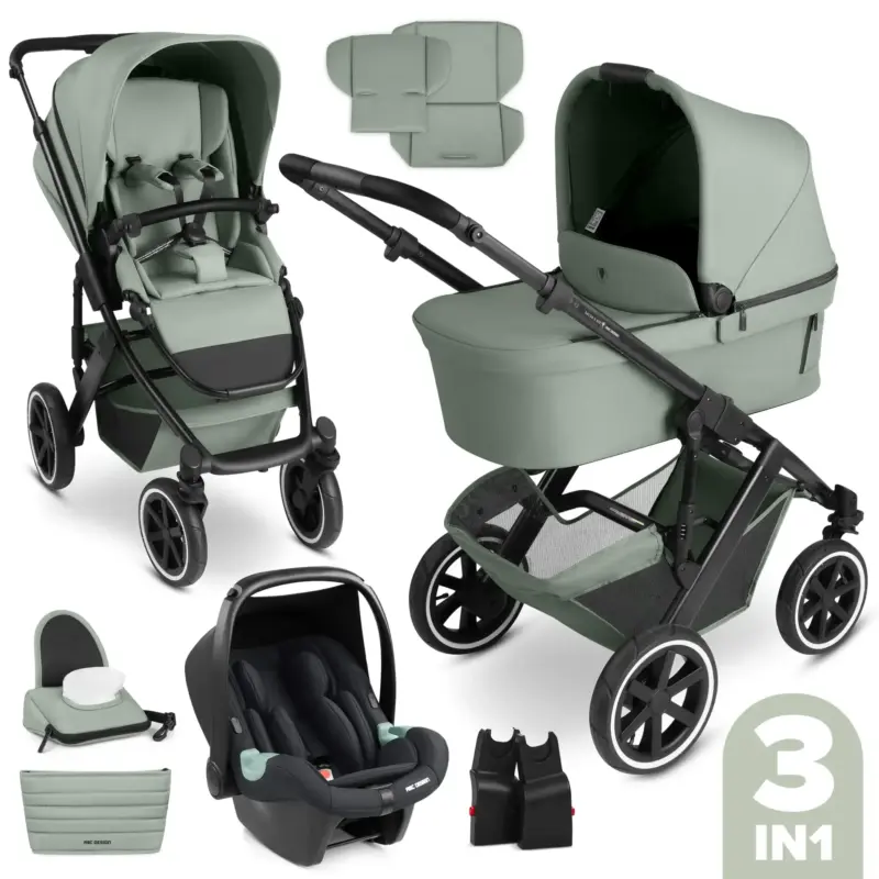 Bērnu rati 3in1 ABC Design Salsa 5 air, Pine