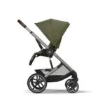 pastaigu rati cybex balios s lux moss green pretēji braukšanas virzienam