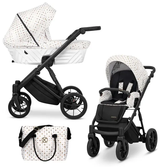 Bērnu rati 2in1 IVENTO nr. 01 white style