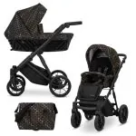 Bērnu rati 2in1 IVENTO nr. 02 black style