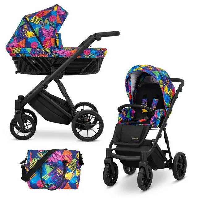 Bērnu rati 2in1 IVENTO nr. 05 colors impresion